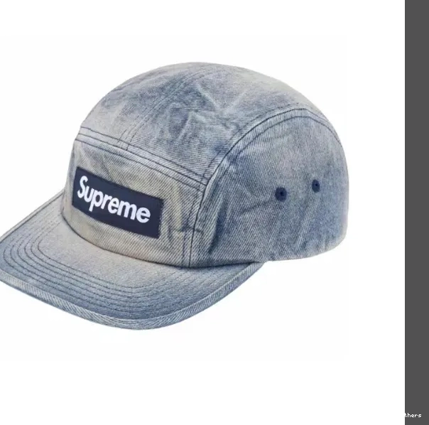 Washed Washed 24SS Blue Serpentine Chino Cowboy Button Pattern Hat Leather Baseball 0817